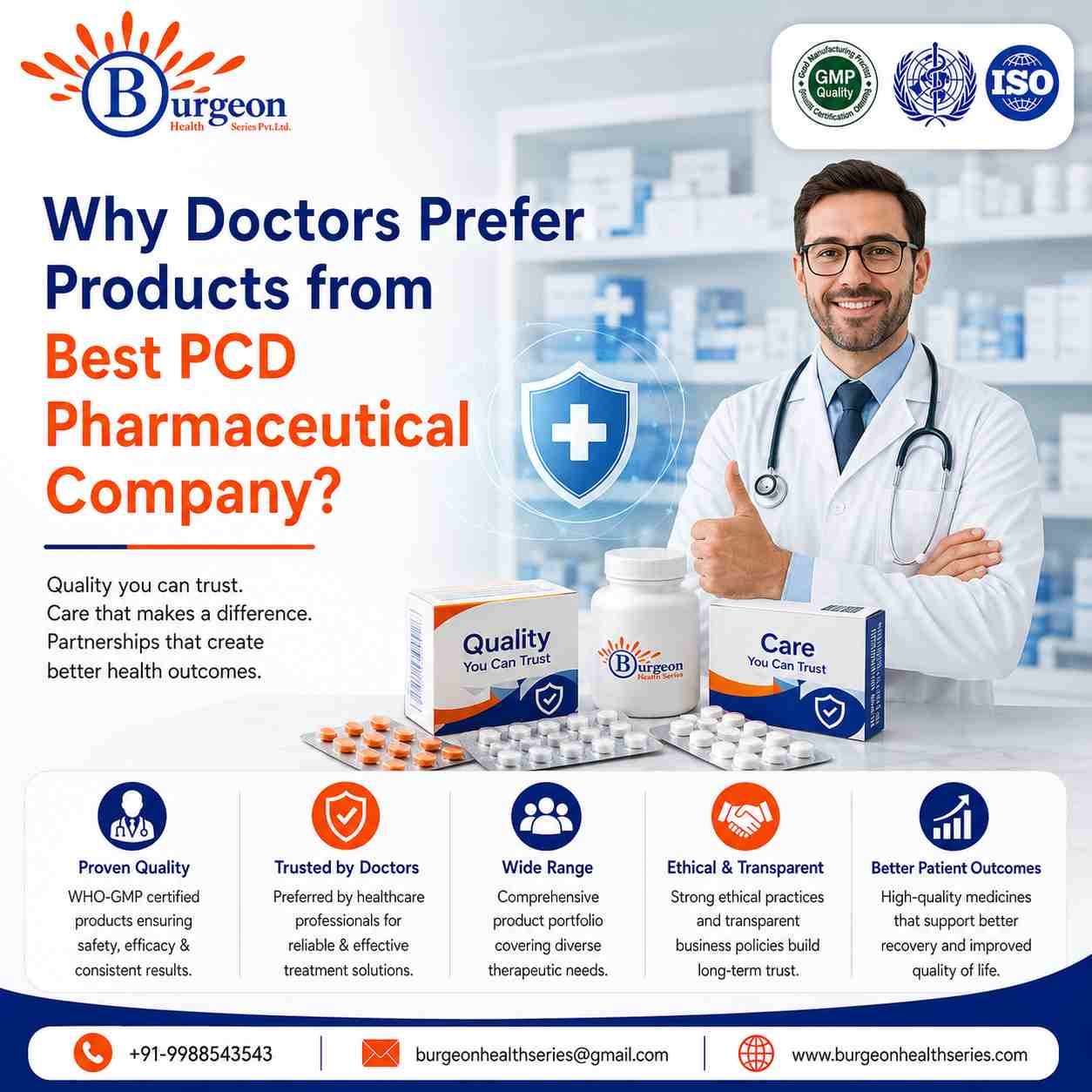 Why Doctors Prefer Products from the Best PCD Pharmaceutical Company