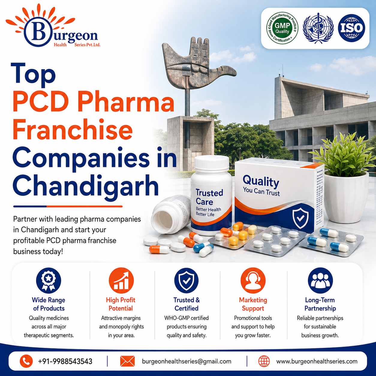 Top PCD Pharma Franchise Companies in Chandigarh