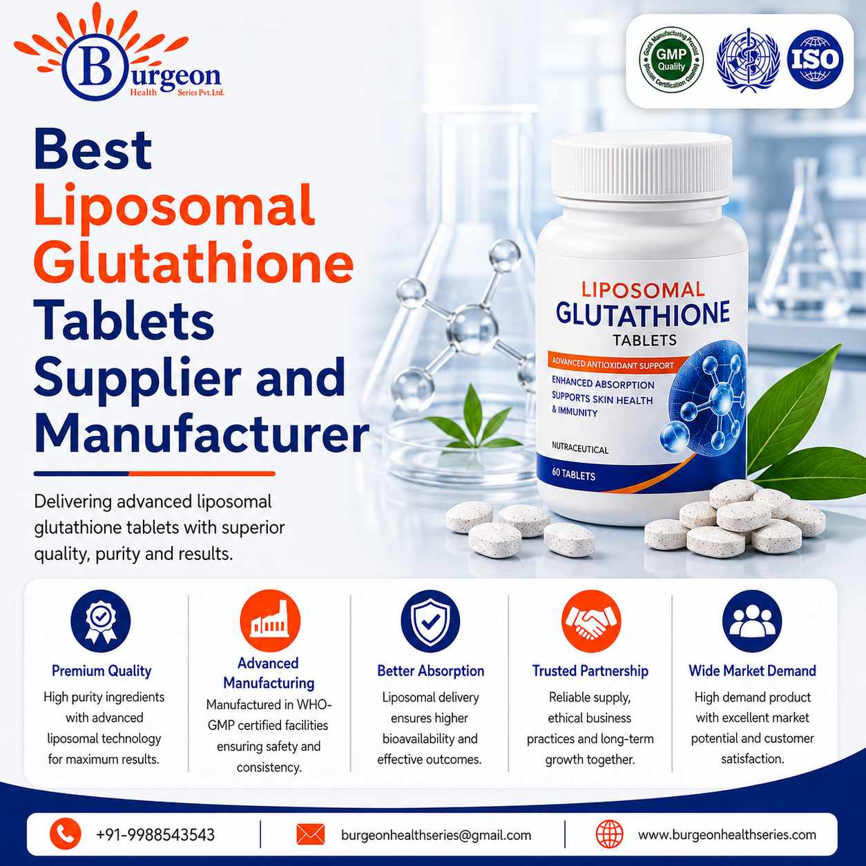 Best Liposomal Glutathione Tablets Supplier And Manufacturer