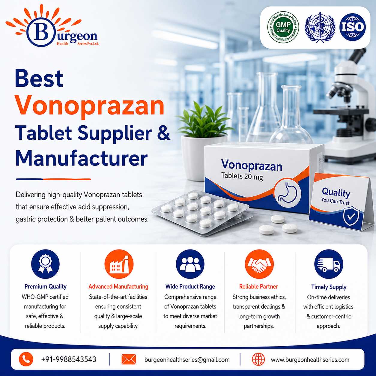 Best Vonoprazan Tablet Supplier Manufacturer