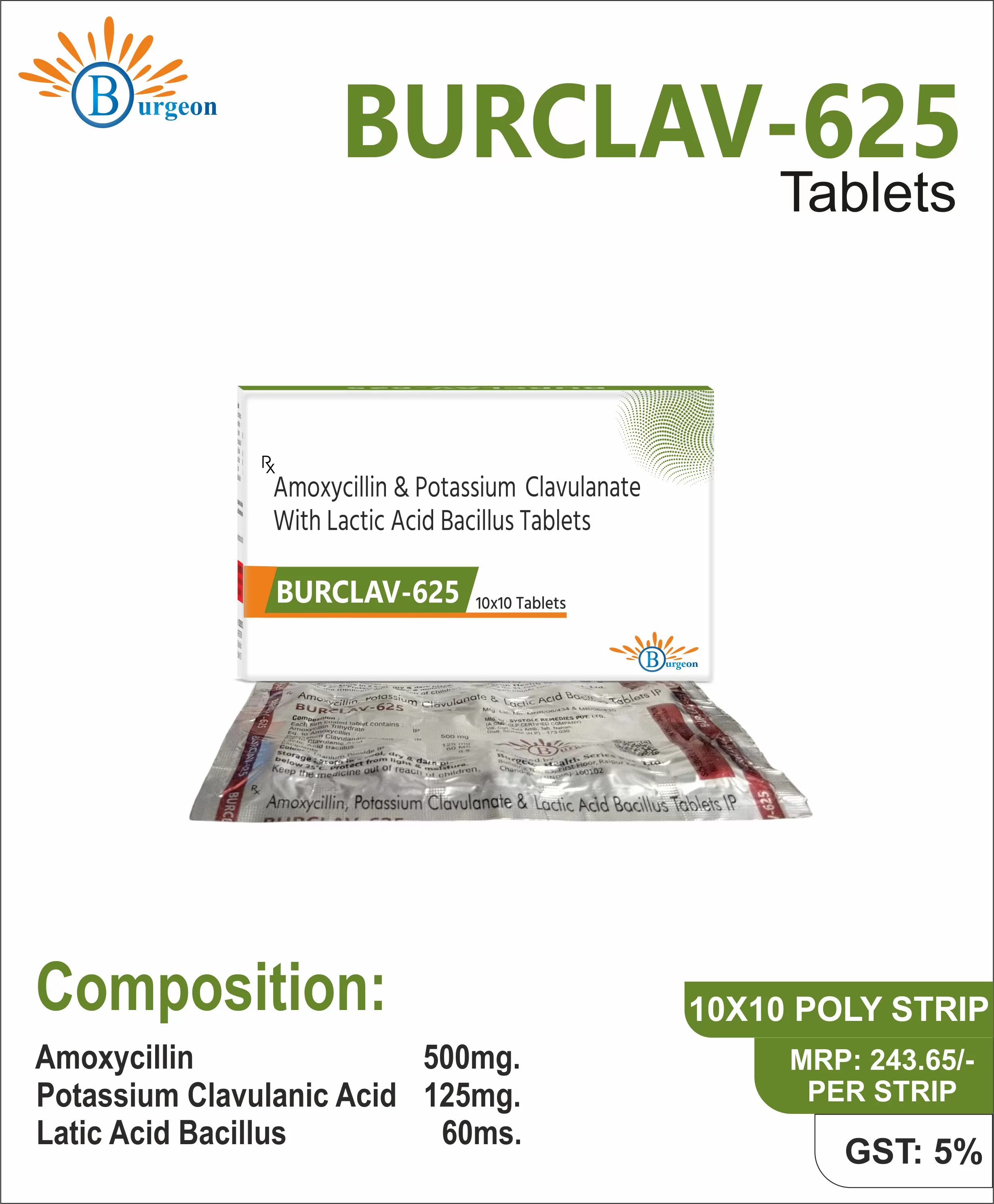 BURCLAV 625